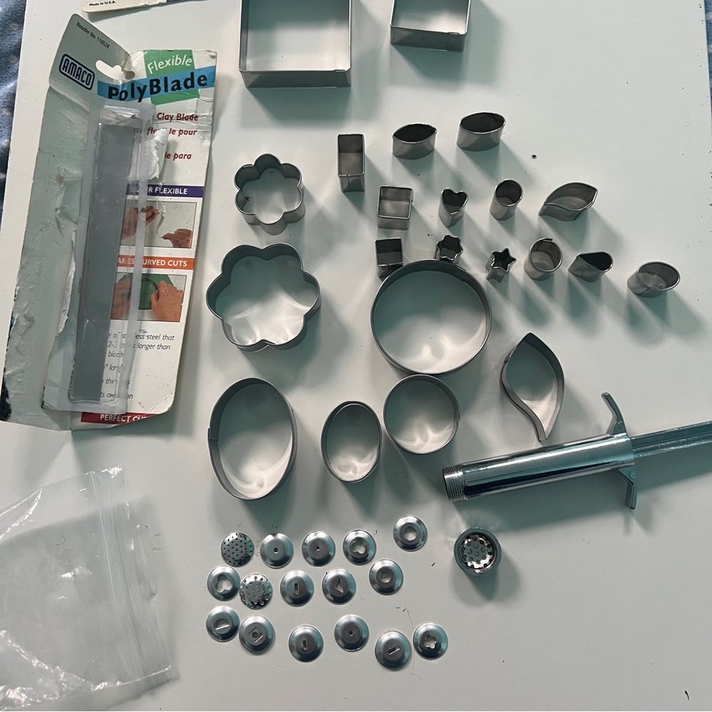 Polymer Clay Tools Extruder Cutters Modeling Tools for PMC Pottery and Fimo